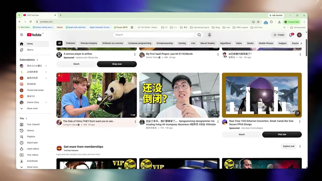 YouTube preview