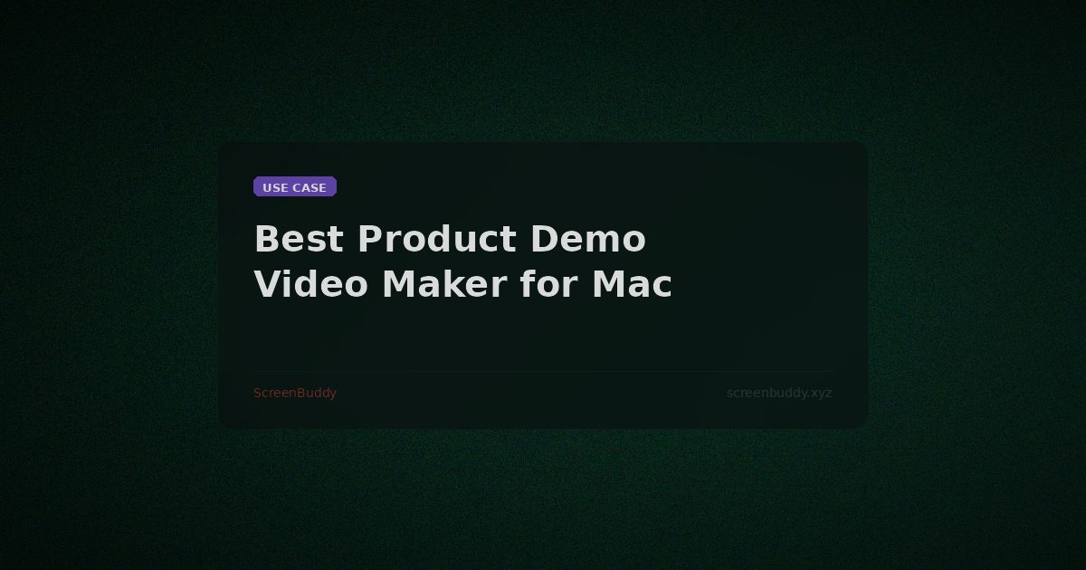Product demo video maker interface