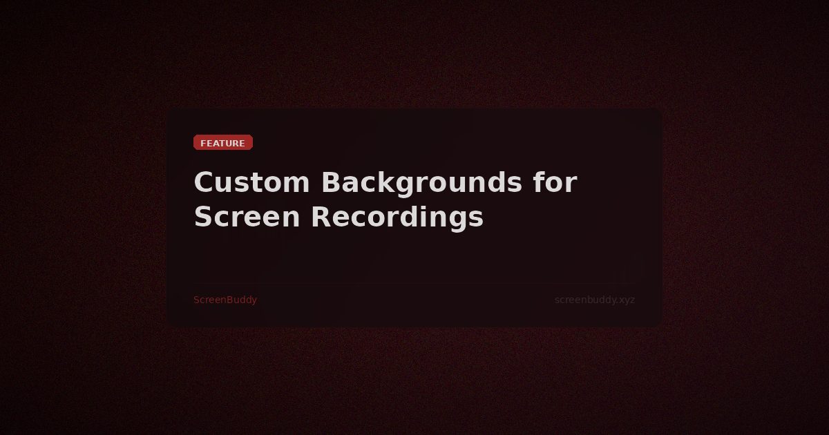 Screen recording with a gradient background applied, showing a clean framed interface against a colorful gradient